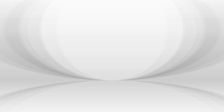 Abstract white background with gray perspective line curve, Vector illustrationのイラスト素材