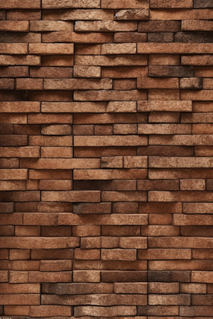Background of brick wall texture for interior exterior decoration and industrial construction concept design.の素材