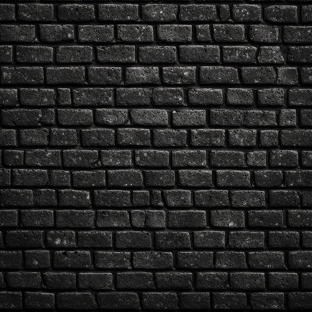 black brick wall texture. background and texture for graphic design and web designの素材