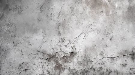 Texture of old gray concrete wall with cracks. Abstract background for design.の素材