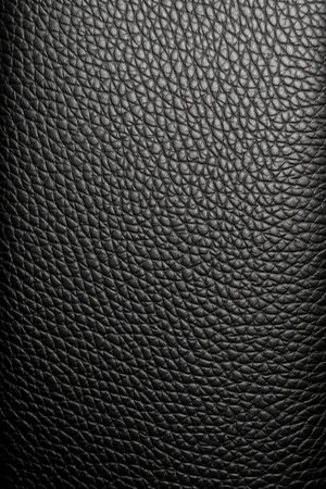 Black leather texture background close up. High resolution photo. Full frame.の素材