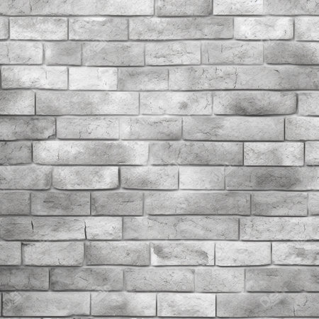 Background of white brick wall texture, for graphic design or wallpaper.の素材