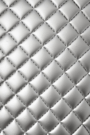 Luxury white leather texture with rhombus pattern for backgroundの素材