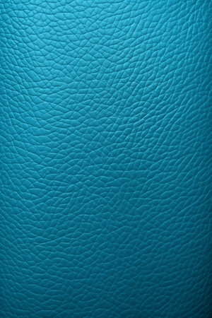Blue leather texture background. Close up of blue leather texture background.の素材