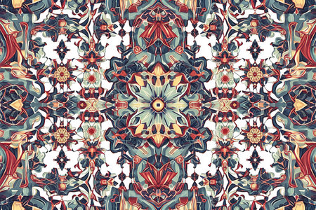 Abstract kaleidoscope background. Beautiful multicolor kaleidoscope texture. Unique kaleidoscope design.の素材