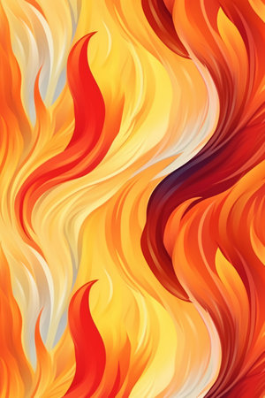 Abstract fire background. Vector illustration. Colorful fire background. Fire background.の素材