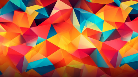 Abstract colorful polygonal background. Vector illustration for your design.の素材