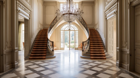 Luxury interior of the house. Interior of a classic house.の素材