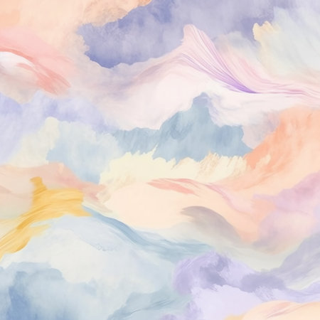Abstract watercolor background. Pastel colors. Digital art painting.の素材