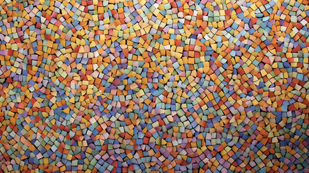 Colorful mosaic wall texture background. Colorful mosaic wall background.の素材
