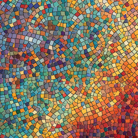 Colorful mosaic background. Vector illustration. Colorful mosaic texture.の素材