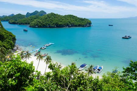 Angthong national marine park, koh Samui, Suratthani, Thailandの写真素材