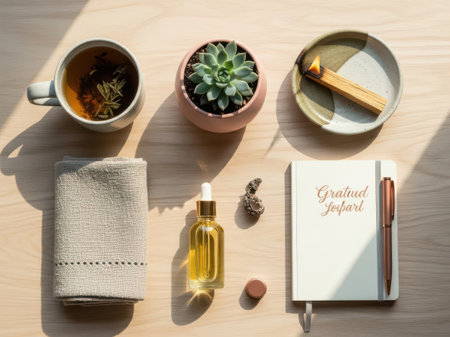 Calming morning ritual setupの素材