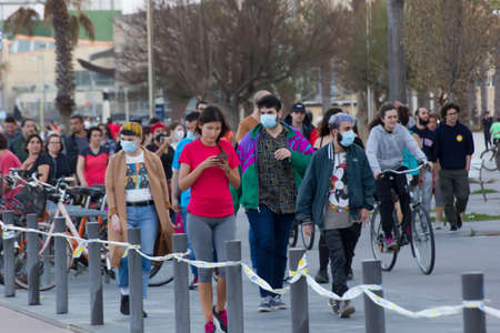 Barcelona, Spain, 02 May 2020. First day the end of lockdown in Spain due to the Covid-19 crisis....