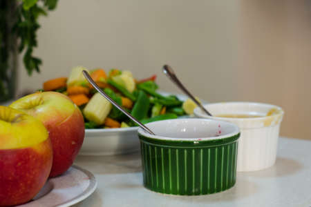 Ingredients for cooking. Fruits and vegetables for healthy food.