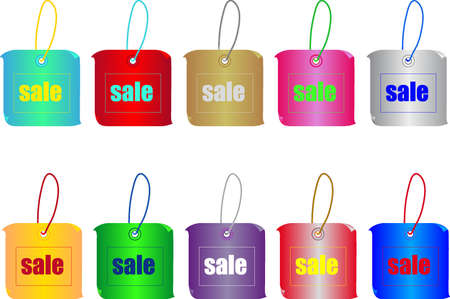 Sale tagsのイラスト素材