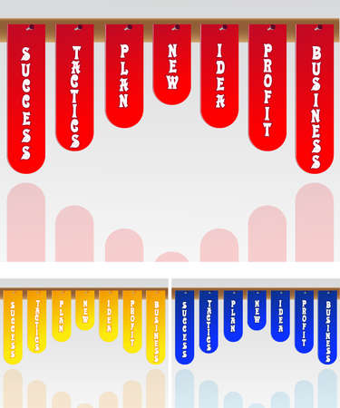 tags for various application, color variantsのイラスト素材