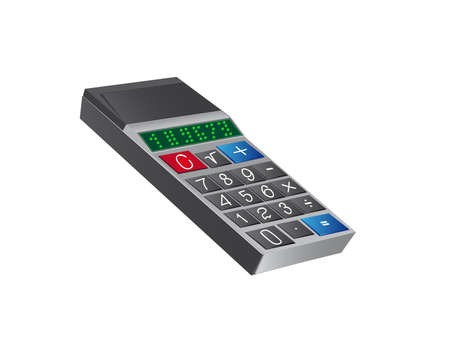 Electric the calculator worksのイラスト素材