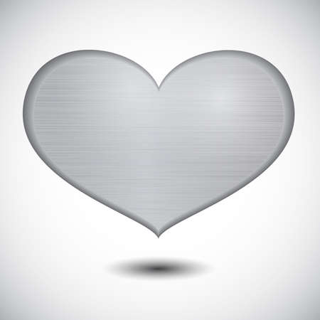 Metal heart.Valentine's Day. Vectorのイラスト素材