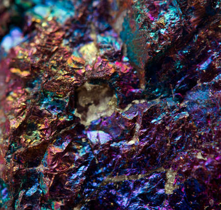 Crystal,nugget, gold, bronze, copper, iron  Macro  Extreme closeup  の写真素材