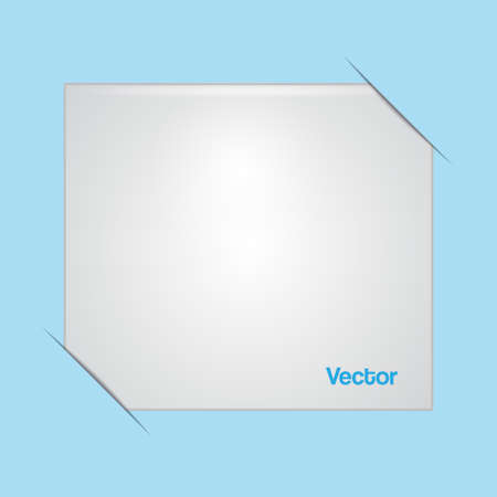 Abstract blue background with white plate.のイラスト素材