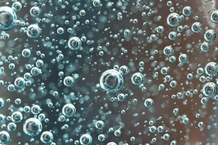 Air bubbles in  water. Macro