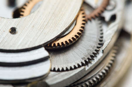 Background with metal cogwheels a clockwork. Conceptual photo for your successful business design....