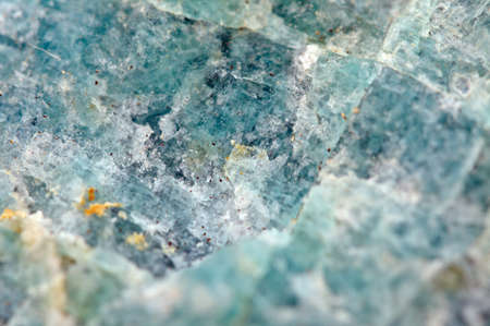 Amazonite (K,Na)AlSi3O8 (sometimes called "Amazon stone") is a bluish-green variety of microcline feldspar.   Macro. Beautiful fantastic background for successful business projects and other Your variant.の写真素材