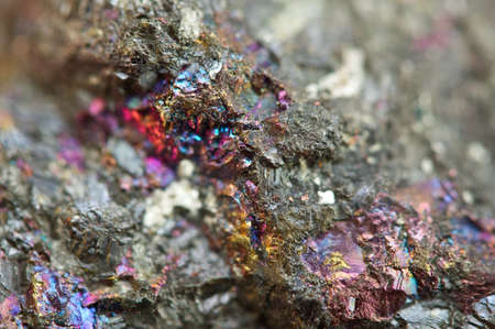 Bornite, also known as peacock ore, is a sulfide mineral with chemical composition Cu5FeS4 that...