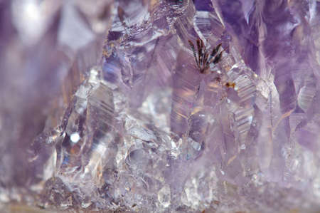Amethyst is violet variety of quartz often used in jewelry の写真素材