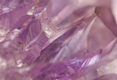 Amethyst is violet variety of quartz often used in jewelry の写真素材