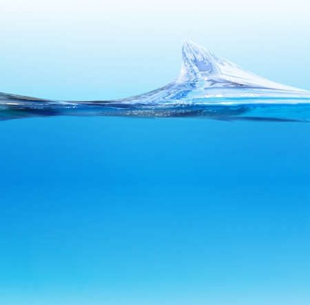 Water Wave blueの写真素材