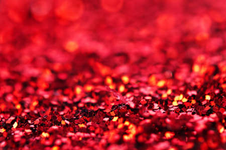 Colorful twinkling lights bokeh light. Romantic Red Christmas backgroundの写真素材