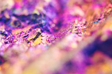 Colorful metal Abstract background from natural mineral. Macroの写真素材