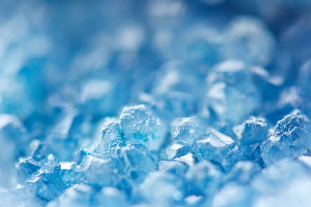 Winter cold background, blue crystals. Macroの写真素材