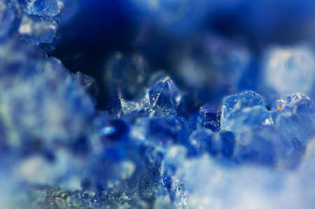 Winter beautiful background of beautiful  of blue crystals. Macro shooting.の写真素材