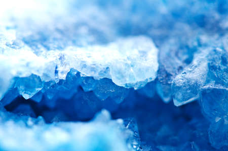 Blue crystals. Cool Background for winter projects. Ice Backgroundの写真素材