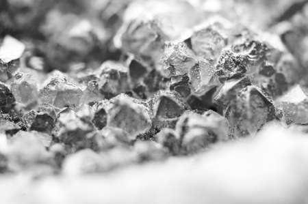 Grey crystals.  black and white Background for projects. Black-and-white photographyの写真素材