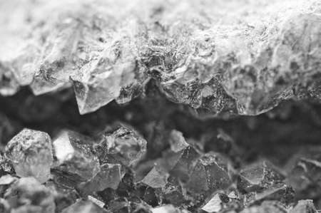 Grey crystals.  black and white Background for projects. Black-and-white photographyの写真素材