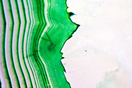 Agat. Natural mineral. Crystals structure