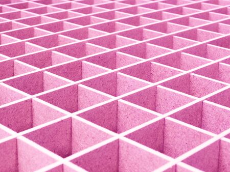 Creative idea for background. parallel lines, rhombuses, squares in the perspective of pink color, pattern, gridの写真素材