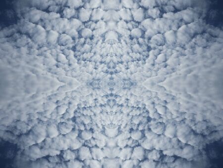 Creative idea for background. sky and white cloudsの写真素材