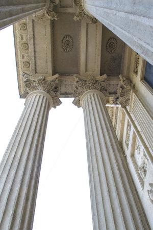 classical columns of the Kazan Cathedral in St. Petersburgのeditorial素材