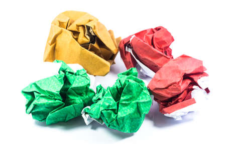 Crumpled paper ball