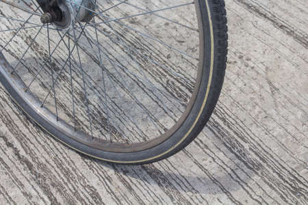 bike wheelの写真素材