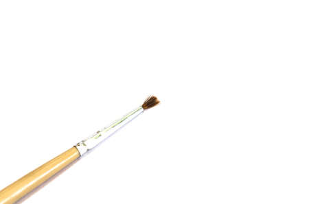 Japanese writing brushes isolated on white backgroundの写真素材