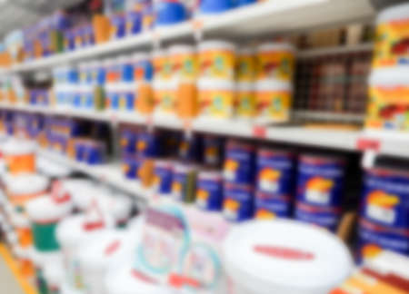 Home painting department store blur background