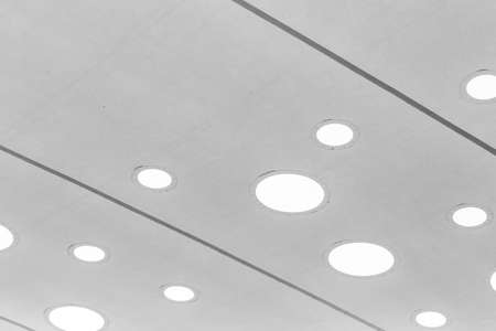 Abstract roof structure of modern building backgroundの写真素材