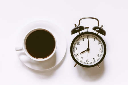 Cup with coffee - Coffee time conceptの写真素材