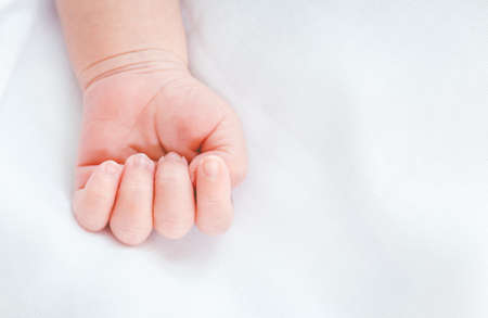 New born baby handの写真素材